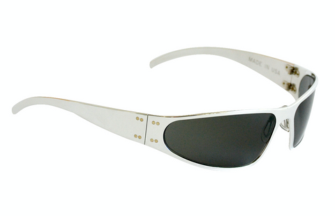 Engravable Wraptor Polished Frame / Grey Lenses